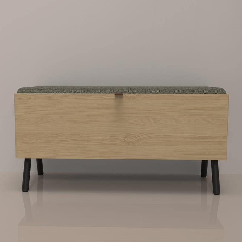 Hallbänk Aalborg 90x32x46 cm - ek - Möbler - Stolar & fåtöljer - Sittbänk - Hallbänk - Hallbänk med förvaring