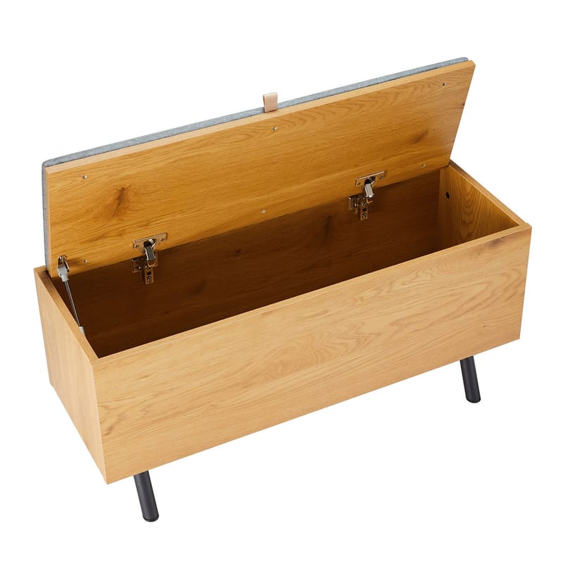 Hallbänk Aalborg 90x32x46 cm - ek - Möbler - Stolar & fåtöljer - Sittbänk - Hallbänk - Hallbänk med förvaring