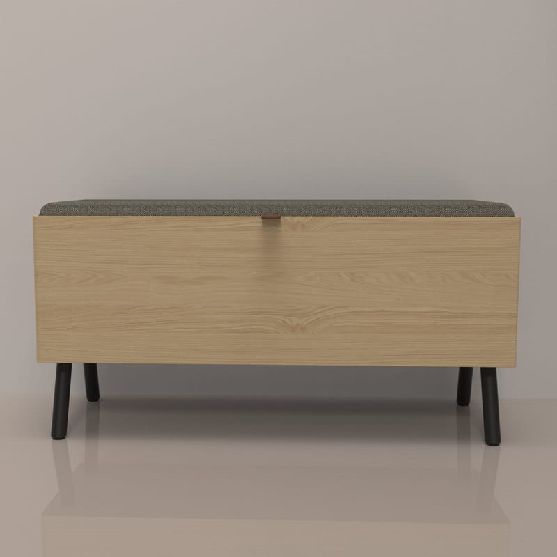 Hallbänk Aalborg 90x32x46 cm - ek - Möbler - Stolar & fåtöljer - Sittbänk - Hallbänk - Hallbänk med förvaring