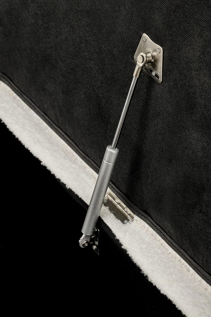 Sittbänk med förvaring offwhite 120 cm bred - Offwhite/svart - Möbler - Stolar & fåtöljer - Sittbänk - Hallbänk - Hallbänk med förvaring