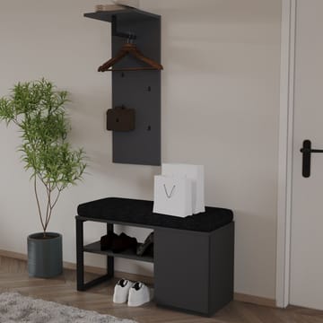Uniqo Hallställsset 35x90x35 cm - Antracit - Möbler - Stolar & fåtöljer - Sittbänk - Hallbänk - Hallbänk med förvaring