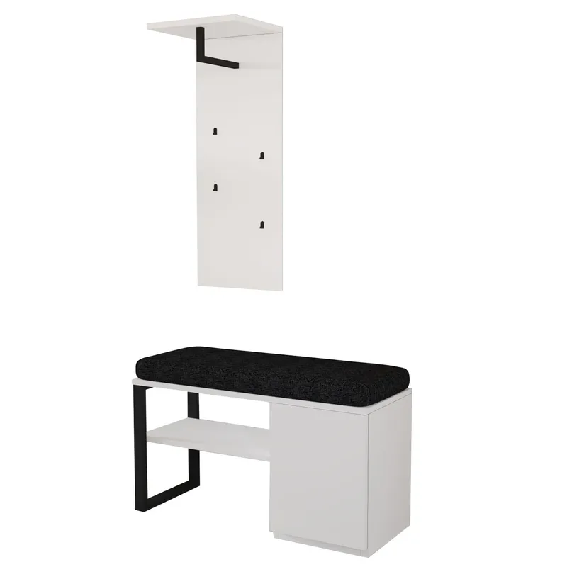 Uniqo Hallställsset 35x90x35 cm, Vit