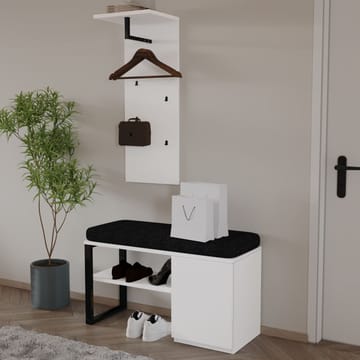 Uniqo Hallställsset 35x90x35 cm - Vit - Möbler - Stolar & fåtöljer - Sittbänk - Hallbänk - Hallbänk med förvaring