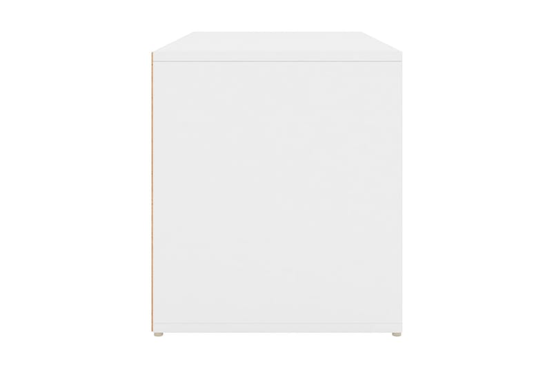 Hallbänk vit 80x40x45 cm spånskiva - Vit - Möbler - Stolar & fåtöljer - Sittbänk - Hallbänk - Hallbänk med förvaring