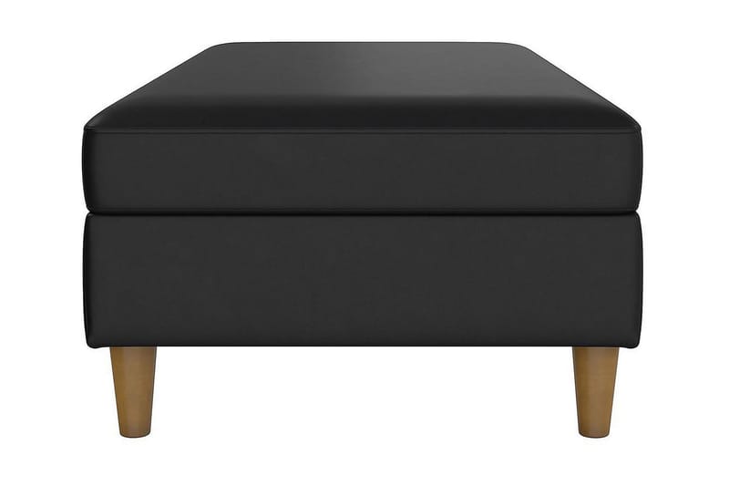 Hartford Sittbänk 130 cm Konstläer/Svart - Dorel Home - Möbler - Stolar & fåtöljer - Sittbänk - Hallbänk - Hallbänk med förvaring
