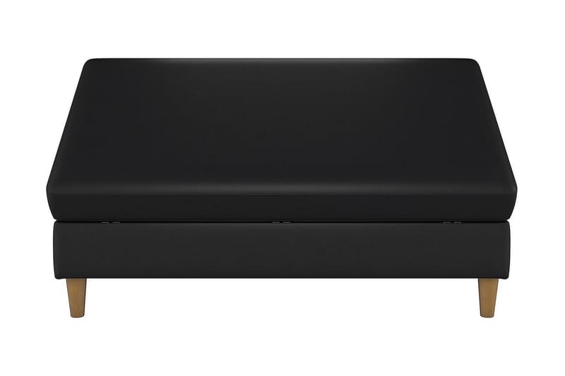 Hartford Sittbänk 130 cm Konstläer/Svart - Dorel Home - Möbler - Stolar & fåtöljer - Sittbänk - Hallbänk - Hallbänk med förvaring