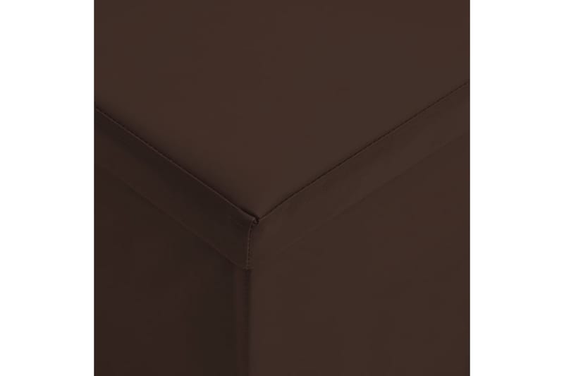 Hopfällbar förvaringsbänk brun PVC - Brun - Hallförvaring - Skobänk & skohylla med bänk