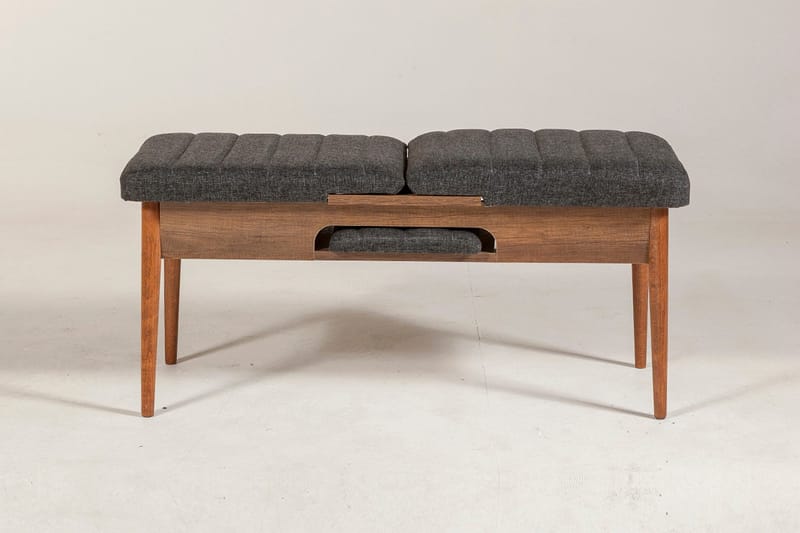 Idehult Bänk 51 cm - Valnöt/Antracit - Möbler - Stolar & fåtöljer - Sittbänk