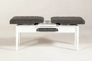 Idehult Bänk 51 cm - Vit/Antracit - Möbler - Stolar & fåtöljer - Sittbänk - Hallbänk