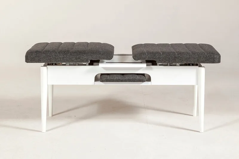 Idehult Bänk 51 cm - Vit/Antracit - Möbler - Stolar & fåtöljer - Sittbänk