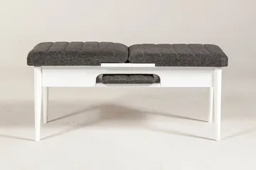 Idehult Bänk 51 cm - Vit/Antracit - Möbler - Stolar & fåtöljer - Sittbänk - Hallbänk