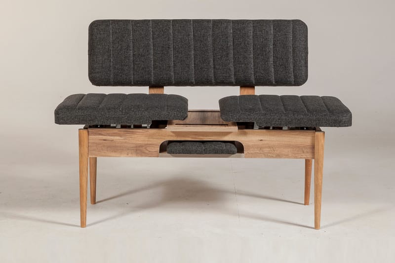 Idehult Bänk 85 cm - Trä/natur/Antracit - Möbler - Stolar & fåtöljer - Sittbänk