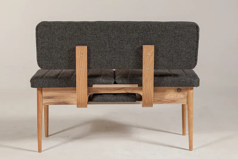 Idehult Bänk 85 cm - Trä/natur/Antracit - Möbler - Stolar & fåtöljer - Sittbänk - Hallbänk