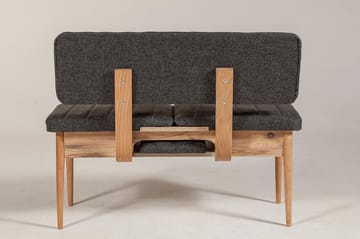 Idehult Bänk 85 cm - Trä/natur/Antracit - Möbler - Stolar & fåtöljer - Sittbänk - Hallbänk