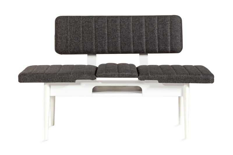 Idehult Bänk 85 cm - Vit/Antracit - Möbler - Stolar & fåtöljer - Sittbänk