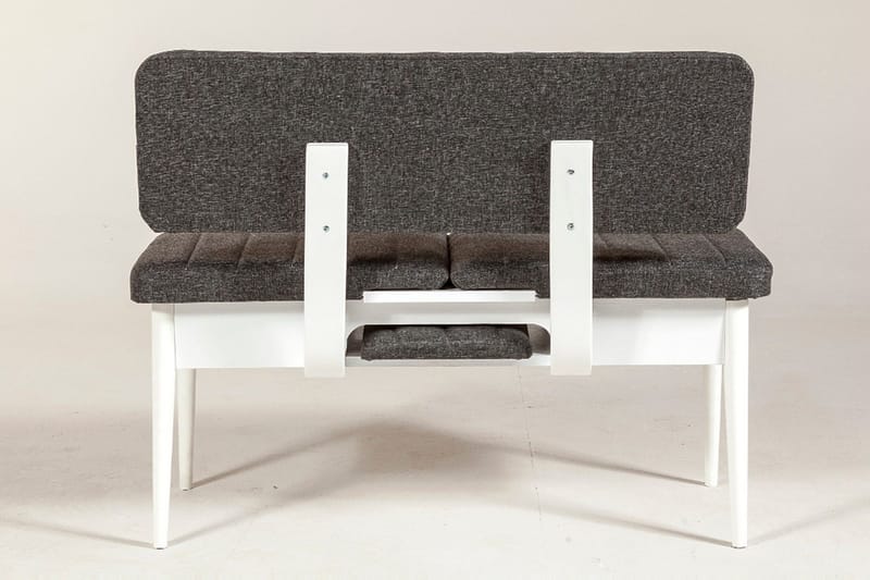 Idehult Bänk 85 cm - Vit/Antracit - Möbler - Stolar & fåtöljer - Sittbänk