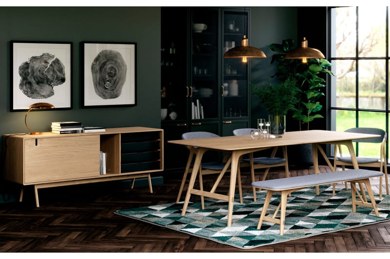 Jerup Sittbänk 120 cm Massiv Ek - Brun - Möbler - Stolar & fåtöljer - Sittbänk - Hallbänk