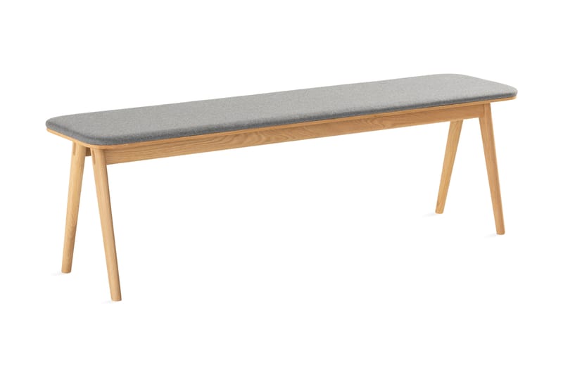 Jerup Sittbänk - Smal bänk 150 cm hall k�ök -  Massiv Ek Trä - Brun - Möbler - Stolar & fåtöljer - Sittbänk - Hallbänk