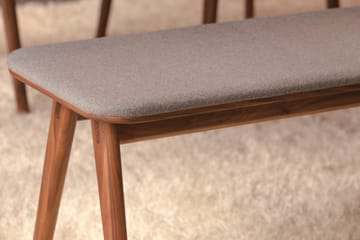 Jerup Sittbänk - Smal träbänk 150 cm hall kök - Massiv Ek - Brun - Möbler - Stolar & fåtöljer - Sittbänk - Hallbänk