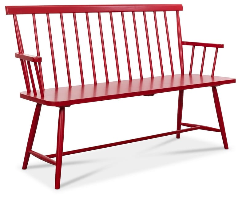 Karl röd kökssoffa / Pinnsoffa, röd