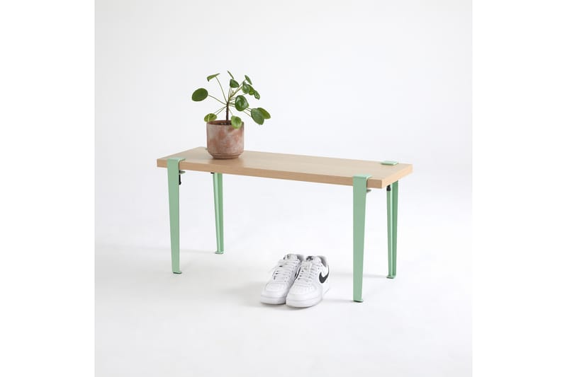 Khalkeus Sittbänk 90x30 cm Brun/Blå - Hanah Home - Möbler - Stolar & fåtöljer - Sittbänk - Hallbänk