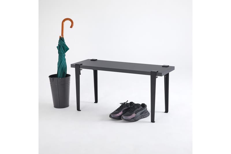 Khalkeus Sittbänk 90x30 cm Svart - Hanah Home - Möbler - Stolar & fåtöljer - Sittbänk - Hallbänk