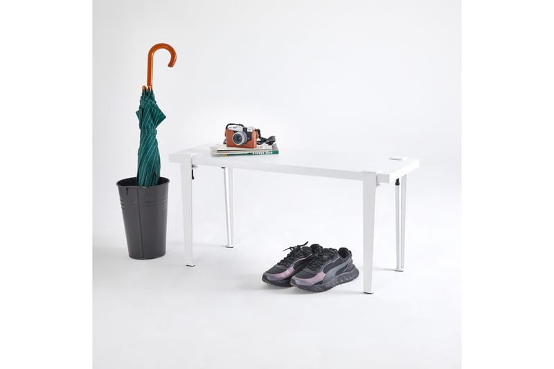 Khalkeus Sittbänk 90x30 cm Vit - Hanah Home - Möbler - Stolar & fåtöljer - Sittbänk - Hallbänk