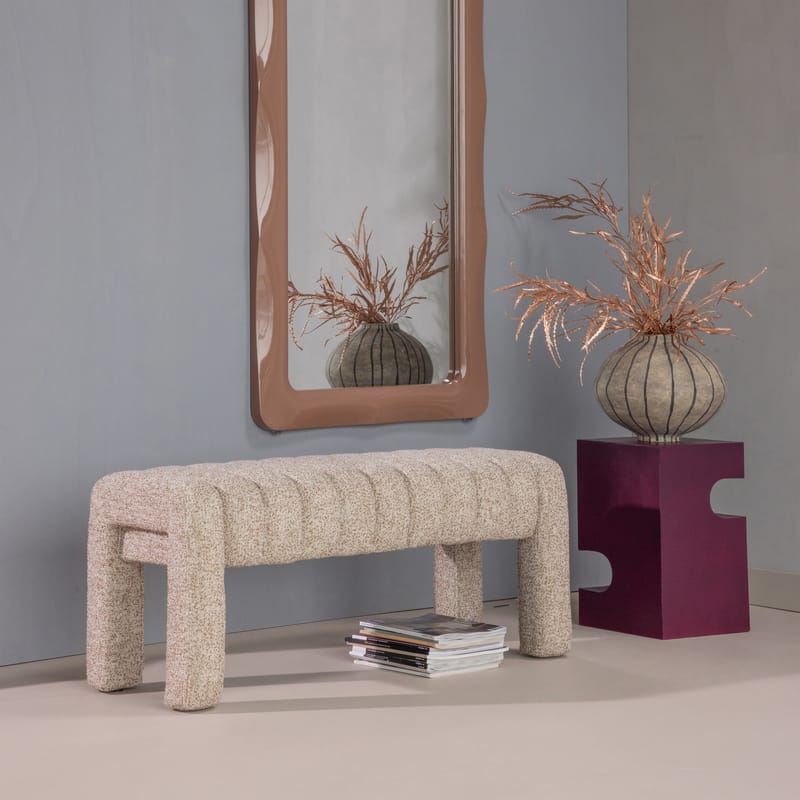 Klädd Bänk Frex 110 cm - Brun - Möbler - Stolar & fåtöljer - Sittbänk - Hallbänk