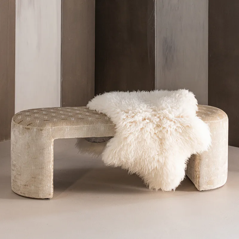 Klädd Bänk Jacob 130 cm - Natur - Möbler - Stolar & fåtöljer - Sittbänk - Hallbänk