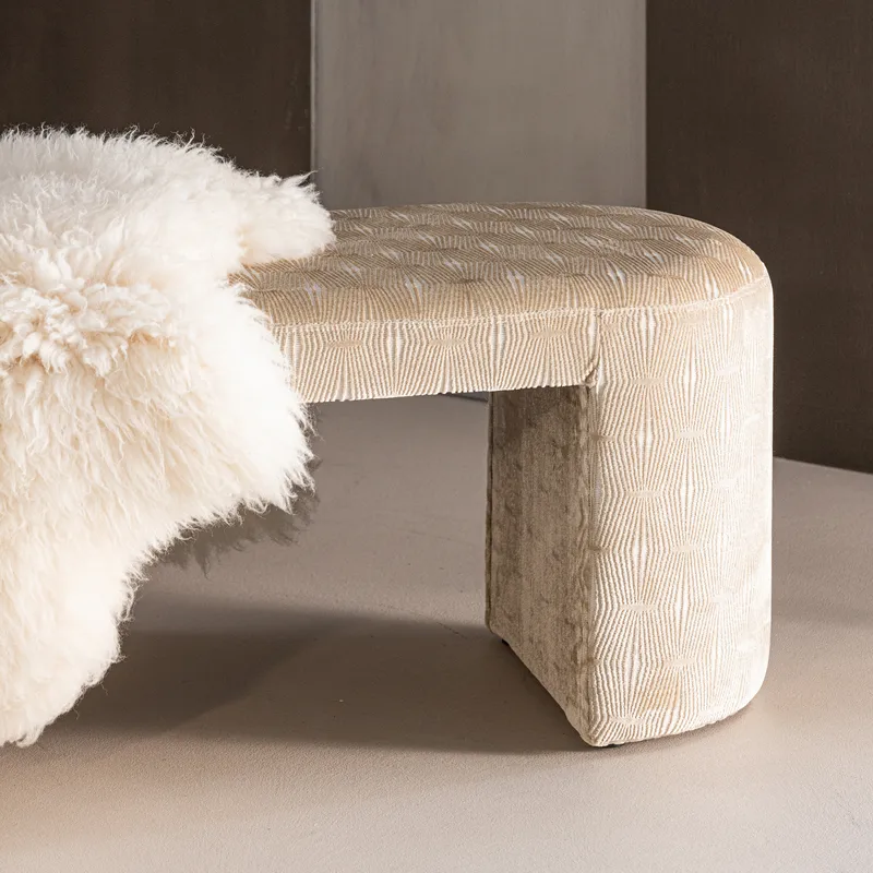 Klädd Bänk Jacob 130 cm - Natur - Möbler - Stolar & fåtöljer - Sittbänk - Hallbänk