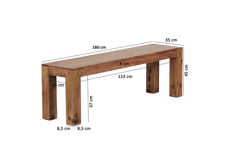 Makar Sittbänk - Trä/natur - Möbler - Stolar & fåtöljer - Sittbänk - Hallbänk