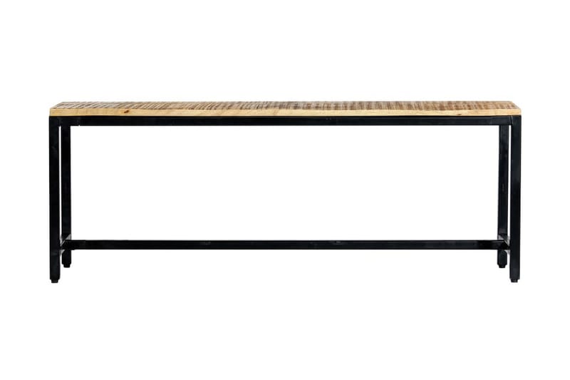 Matbänk 120 cm massivt grovt mangoträ - Brun - Möbler - Stolar & fåtöljer - Sittb�änk - Hallbänk