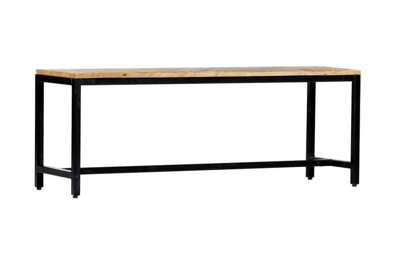 Matbänk 120 cm massivt grovt mangoträ - Brun - Möbler - Stolar & fåtöljer - Sittbänk - Hallbänk