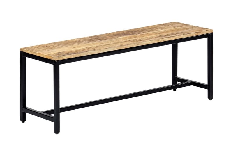 Matbänk 120 cm massivt grovt mangoträ - Brun - Möbler - Stolar & fåtöljer - Sittbänk - Hallbänk