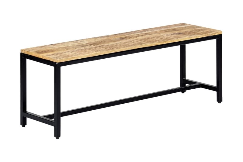 Matbänk 120 cm massivt grovt mangoträ - Brun - Möbler - Stolar & fåtöljer - Sittbänk - Hallbänk