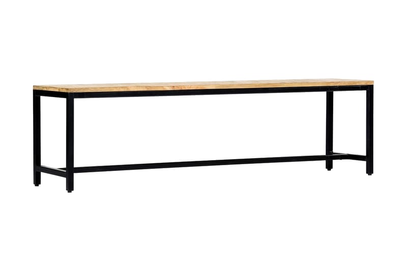 Matbänk 160 cm massivt grovt mangoträ - Brun - Möbler - Stolar & fåtöljer - Sittbänk - Hallbänk