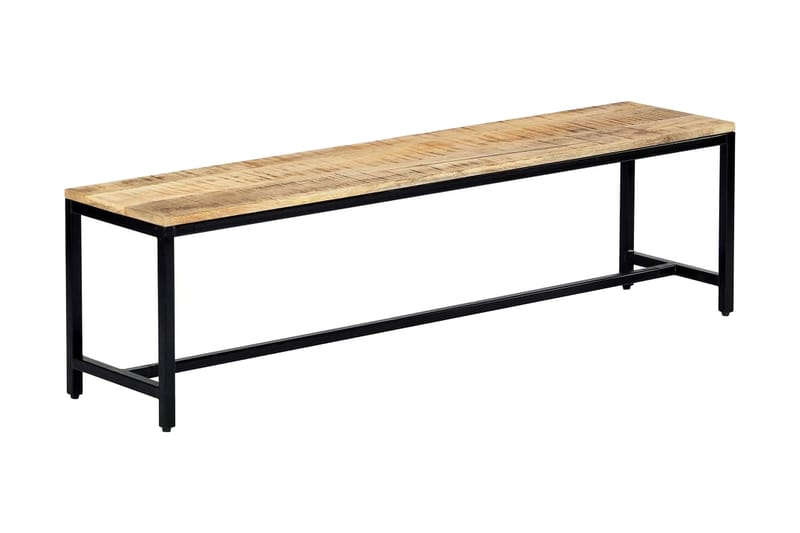 Matbänk 160 cm massivt grovt mangoträ - Brun - Möbler - Stolar & fåtöljer - Sittbänk - Hallbänk