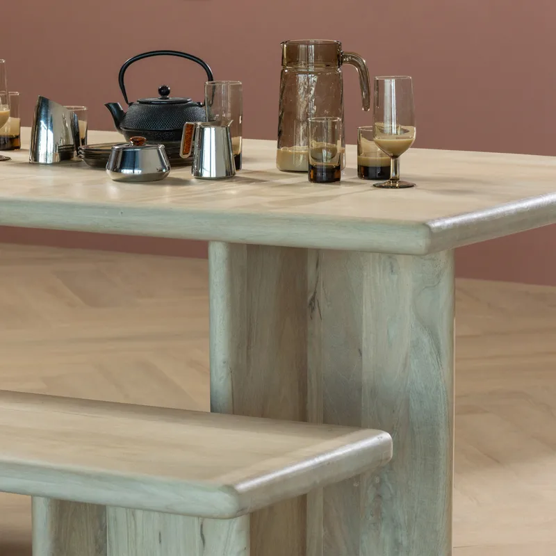 Matbänk Ato 220 cm - Natur - Möbler - Stolar & fåtöljer - Sittbänk - Hallbänk