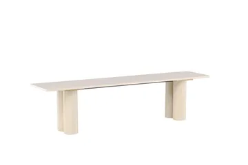 Matbänk Olivia 40x180x45 cm - Vit - Möbler - Stolar & fåtöljer - Sittbänk - Hallbänk