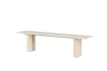 Matbänk Olivia 40x180x45 cm - Vit - Möbler - Stolar & fåtöljer - Sittbänk - Hallbänk