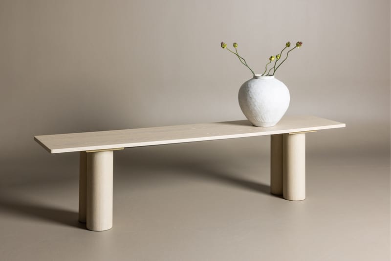 Matbänk Olivia 40x180x45 cm - Vit - Möbler - Stolar & fåtöljer - Sittbänk - Hallbänk