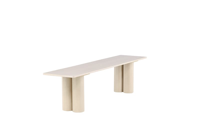 Matbänk Olivia 40x180x45 cm - Vit - Möbler - Stolar & fåtöljer - Sittbänk - Hallbänk