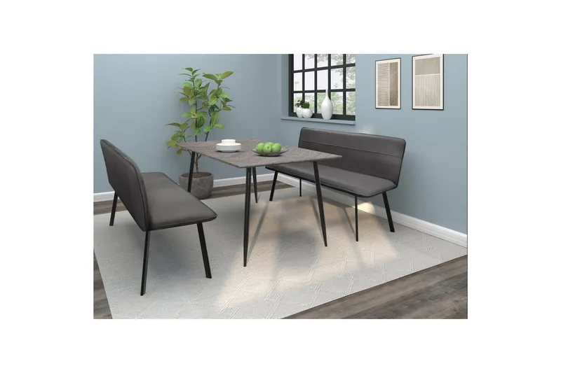 Matbänk Taylor Antracit - Antracit - Möbler - Stolar & fåtöljer - Sittbänk