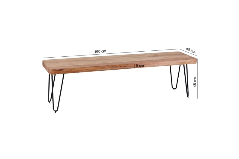 Meleana Sittbänk - Brun - Möbler - Stolar & fåtöljer - Sittbänk - Hallbänk