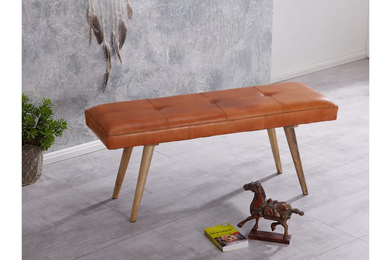 Peotter Sittbänk - Brun - Möbler - Stolar & fåtöljer - Sittbänk - Hallbänk