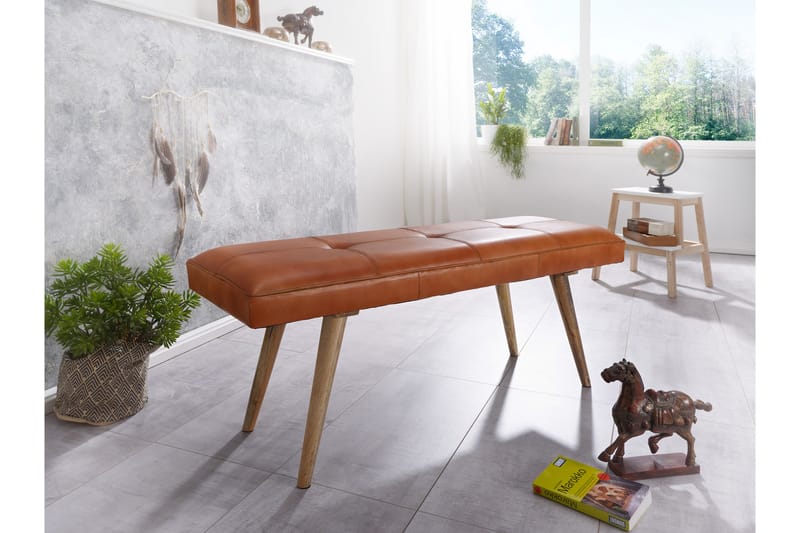 Peotter Sittbänk - Brun - Möbler - Stolar & fåtöljer - Sittbänk - Hallbänk