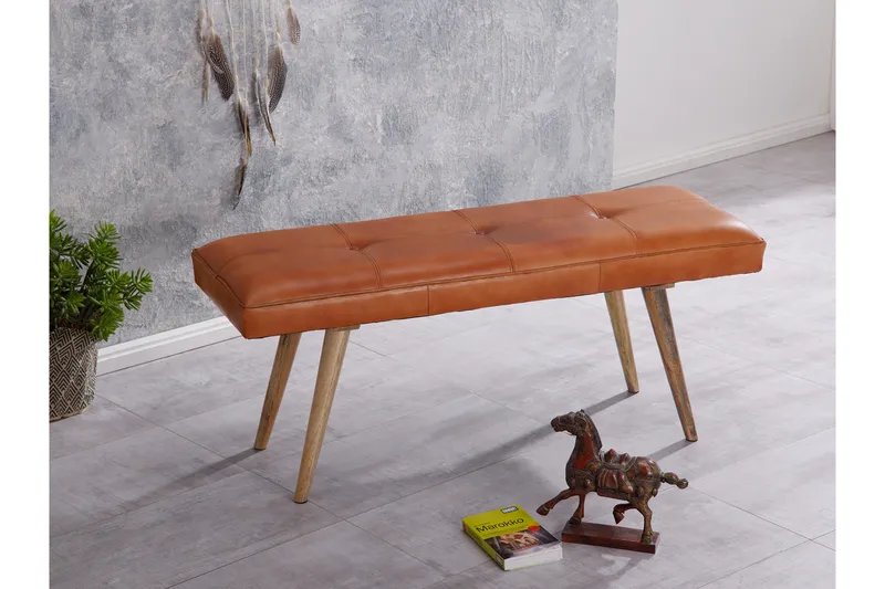 Peotter Sittbänk - Brun - Möbler - Stolar & fåtöljer - Sittbänk - Hallbänk