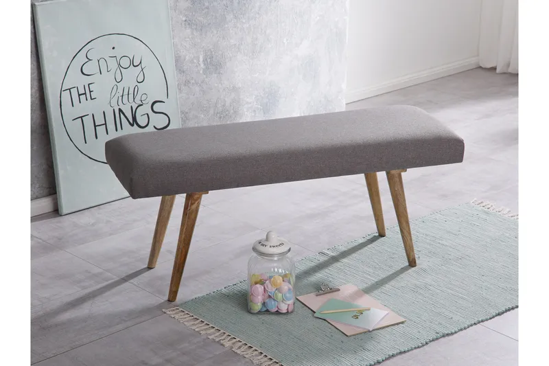 Peotter Sittbänk - Grå - Möbler - Stolar & fåtöljer - Sittbänk - Hallbänk