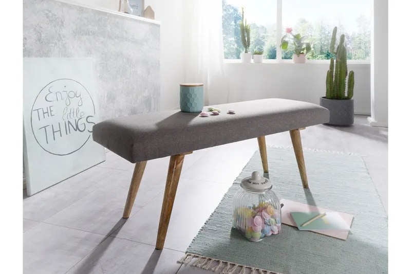 Peotter Sittbänk - Grå - Möbler - Stolar & fåtöljer - Sittbänk - Hallbänk