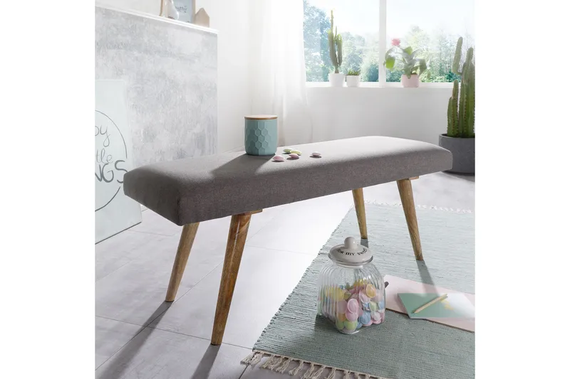 Peotter Sittbänk - Grå - Möbler - Stolar & fåtöljer - Sittbänk - Hallbänk